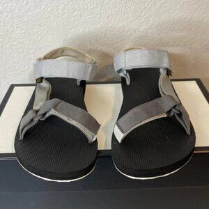 Teva Original Universal 1004006 Grey White Outdoor Sandals Strappy Men's 10 US